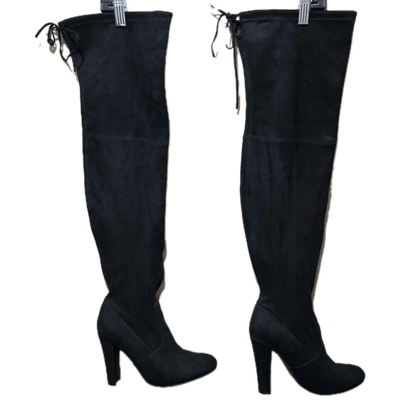 Steve Madden Faux Suede Gorgeous High Heel Over the Knee Boots 7.5 - Picture 2 of 7